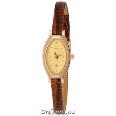 Женские золотые наручные часы Platinor 98050.412