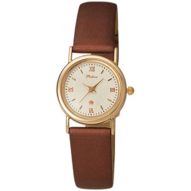 Женские золотые наручные часы Platinor 98130.122