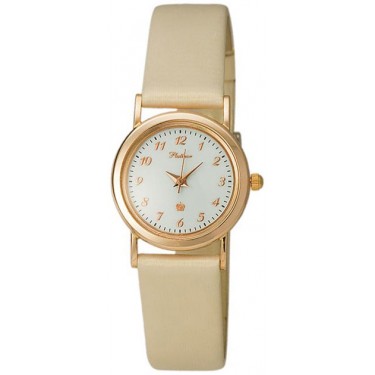 Женские золотые наручные часы Platinor 98130.305