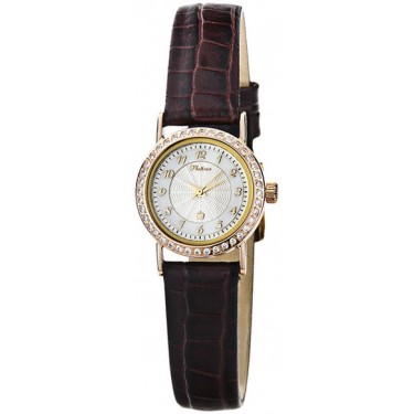 Женские золотые наручные часы Platinor 98136.210