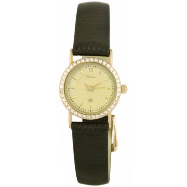 Женские золотые наручные часы Platinor 98136.404