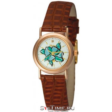Женские золотые наручные часы Platinor 98150-1.140