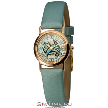 Женские золотые наручные часы Platinor 98150-1.338