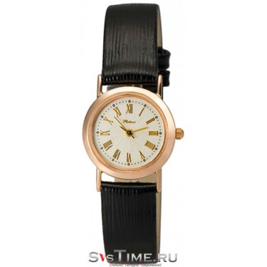 Женские золотые наручные часы Platinor 98150.220