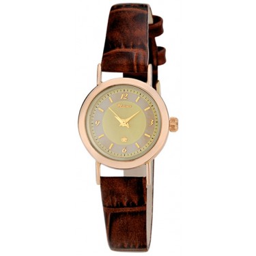 Женские золотые наручные часы Platinor 98150.413