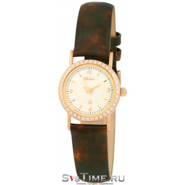 Женские золотые наручные часы Platinor 98156.112