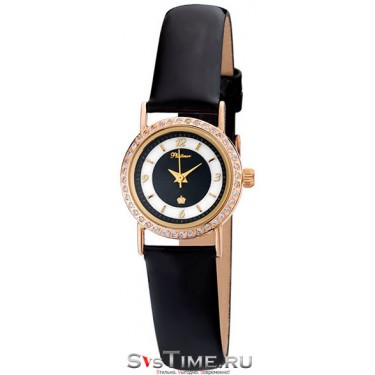 Женские золотые наручные часы Platinor 98156.124