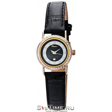 Женские золотые наручные часы Platinor 98156.509