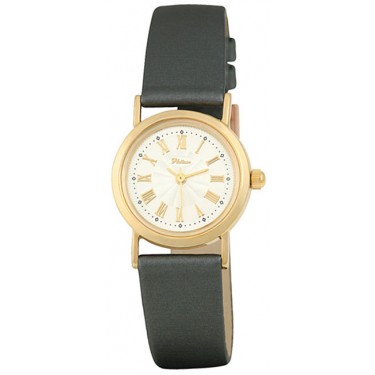 Женские золотые наручные часы Platinor 98160.220