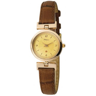 Женские золотые наручные часы Platinor 98230.412