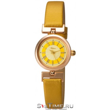 Женские золотые наручные часы Platinor 98250.420