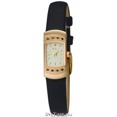 Женские золотые наручные часы Platinor 98356.104