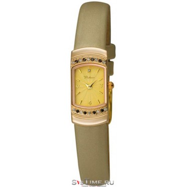 Женские золотые наручные часы Platinor 98356.412