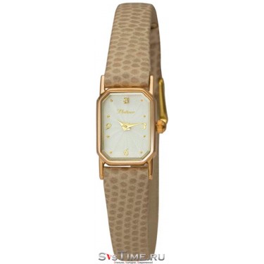 Женские золотые наручные часы Platinor 98450-1.212