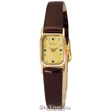 Женские золотые наручные часы Platinor 98450-1.426