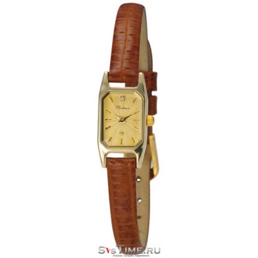 Женские золотые наручные часы Platinor 98460.404