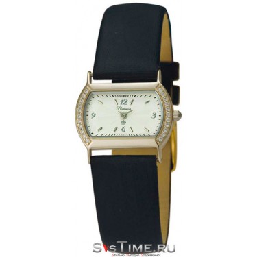 Женские золотые наручные часы Platinor 98541.112
