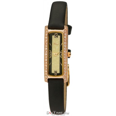 Женские золотые наручные часы Platinor 98751.553