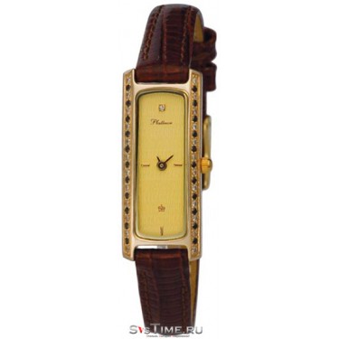 Женские золотые наручные часы Platinor 98755.404