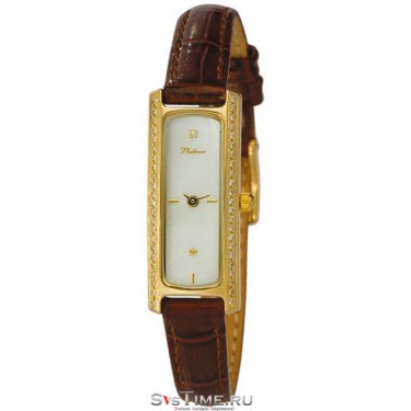 Женские золотые наручные часы Platinor 98761.303
