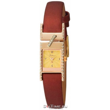 Женские золотые наручные часы Platinor 98851-4.412