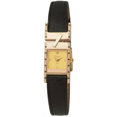 Женские золотые наручные часы Platinor 98855-3.412