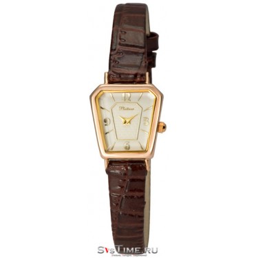 Женские золотые наручные часы Platinor 98950.210