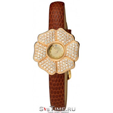 Женские золотые наручные часы Platinor 99356-2.401